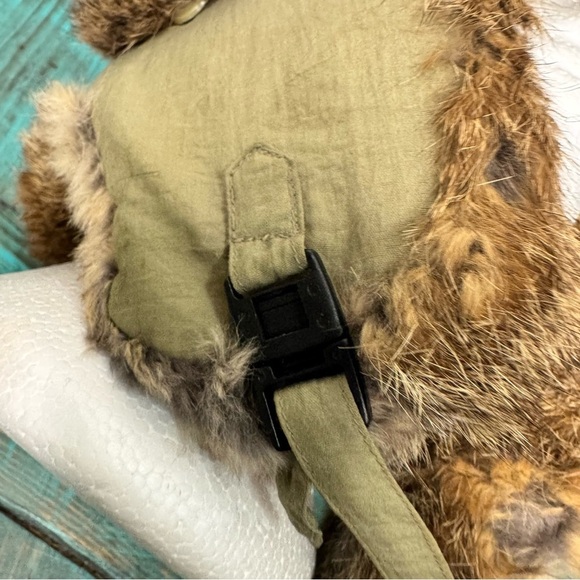 Crowncap Natural Rabbit Fur Trapper Hat Men's Size Large - Picture 10 of 11